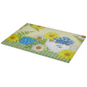 Garden Tea Glass Cutting Board Schneidebrett (Ecke)
