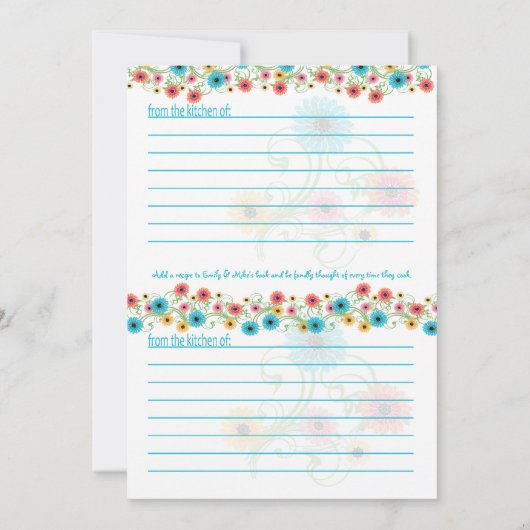 Garden Tea Party Brautparty und Rezepte (Rückseite)