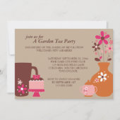 Garden Tea Party Einladung (Vorderseite)