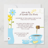 Garden Tea Party Einladung (Vorderseite)