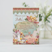 Garden Tea Party Einladung (Stehend Vorderseite)