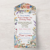 Garden Tea Party Einladung (Innen Boden)