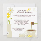 Garden Tea Party Einladung (Vorderseite)