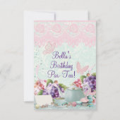 Garden Tea Party Einladung (Rückseite)