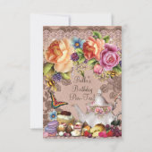 Garden Tea Party Einladung (Rückseite)