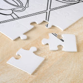 Garden Tea Party & Sleeping Cat Jigsaw Puzzle (Seite)