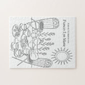 Garden Tea Party & Sleeping Cat Jigsaw Puzzle (Horizontal)