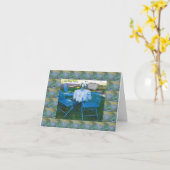 Garden Tea Time Karte (Gelbe Blume)