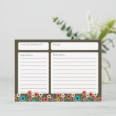 Garden Tee 12x18 Weinkarte (Stehend Vorderseite)