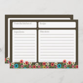 Garden Tee 12x18 Weinkarte (Vorne/Hinten)