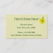 Garden Tee Business Card Visitenkarte (Vorderseite)