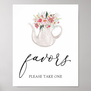 Garden Tee Gastgeschenke Unterschreiben Poster