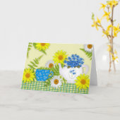 Garden Tee Geburtstagskarte Karte (Gelbe Blume)