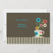 Garden Tee Party Brautparty Einladung (Rückseite)