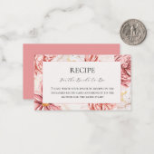 Garden Tee Party Brautparty Rezept Karte (Vorderseite/Rückseite Beispiel)
