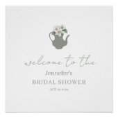 Garden Tee Party Empfang Brautparty Poster (Vorderseite)