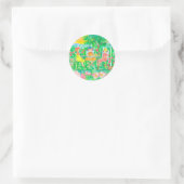 Garden Tee Party Giro del Malcantone Blume Runder Aufkleber (Tasche)