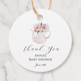 Garden Tee Party Vielen Dank für Ihre Unterstützun Geschenkanhänger