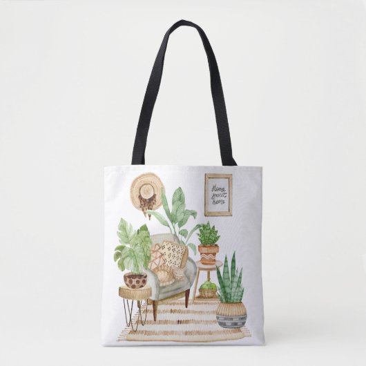Garden Theme Tote Bag Tasche (Vorderseite)