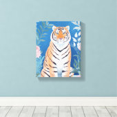Garden Tiger Leinwanddruck (Insitu (Holzboden))
