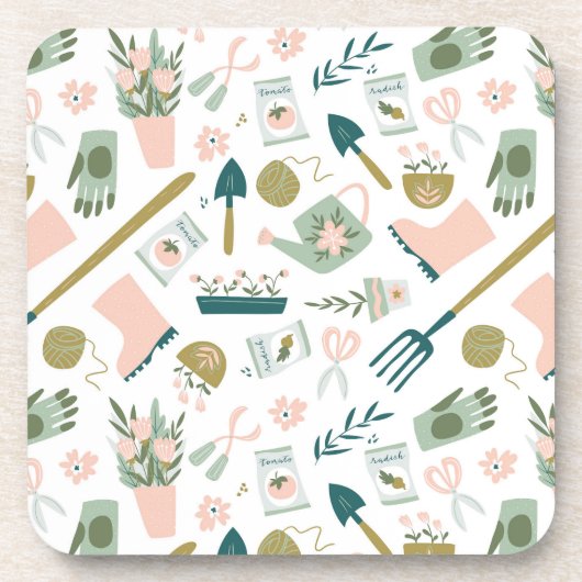 Garden Time Cork-Backed Untersetzer (Vorderseite)
