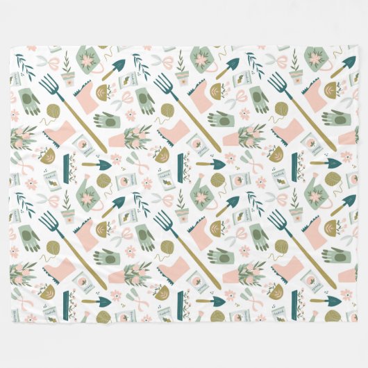 Garden Time Fleece Blanket (Vorderseite (Horizontal))