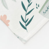 Garden Time Fleece Blanket (Ecke)