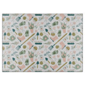 Garden Time Glass Cutting Board Schneidebrett (Vorderseite)