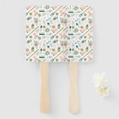 Garden Time Hand Fans Fächer (Vorne und Hinten)