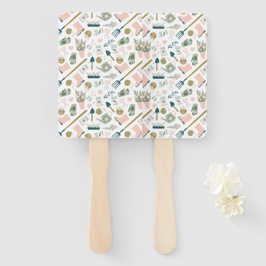 Garden Time Hand Fans Fächer (Vorne und Hinten)