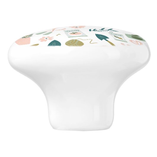 Garden Time Knopf Keramikknauf (Seitenansicht)