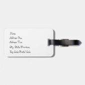 Garden Time Luggage Tag Gepäckanhänger (Rückseite horizontal)