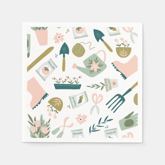 Garden Time Paper Napkins Serviette (Vorderseite)