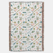 Garden Time Throw Decke (Vorderseite Vertikal)