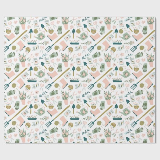 Garden Time Wrapping Paper Geschenkpapier (Flach)