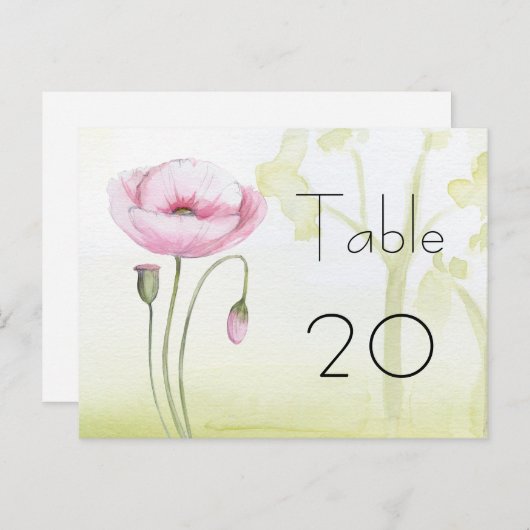 Garden Tischnummer Postcard (Vorne/Hinten)