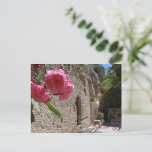 Garden Tomb Jeruselum Isreal Postkarte (Stehend Vorderseite)