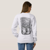 Garden Tools and Flowers Sketch Sweatshirt (Schwarz voll)