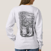 Garden Tools and Flowers Sketch Sweatshirt (Rückseite)
