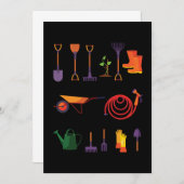 Garden Tools Gardener Gardens Pflanze Geschenk Einladung (Vorne/Hinten)