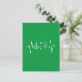 Garden Tools Heartbeat Gardener Postkarte (Stehend Vorderseite)