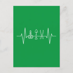 Garden Tools Heartbeat Gardener Postkarte