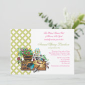 Garden Tools Luncheon Einladung (Stehend Vorderseite)