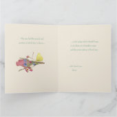 Garden Trellis Antique Dolls BIG Card Dankeskarte (Innenseite)