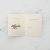 Garden Trellis Antique Dolls Small Card Dankeskarte (Innenseite)