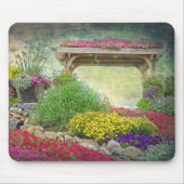 Garden Trellis Impressionismus Mousepad (Vorne)