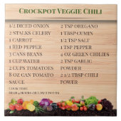 Garden Veggie Family Rezept Küche Keramik Tile Fliese (Vorderseite)