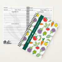 Garden Veggies Personalisiertes Rezept Notebook