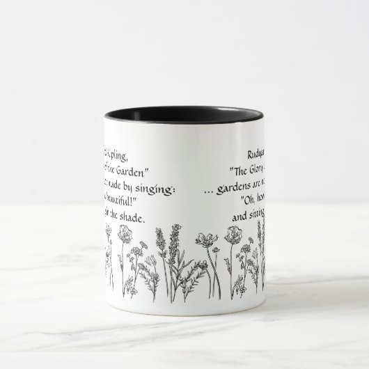 Garden Verse Rudyard Kipling Blume Tasse (Zentrum)