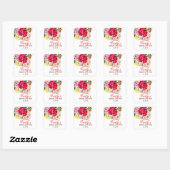 Garden Vintage Rose Gefallen Stickers (Blatt)